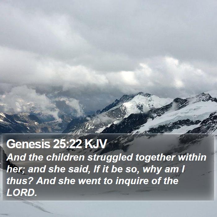 Genesis 25:22 KJV Bible Study