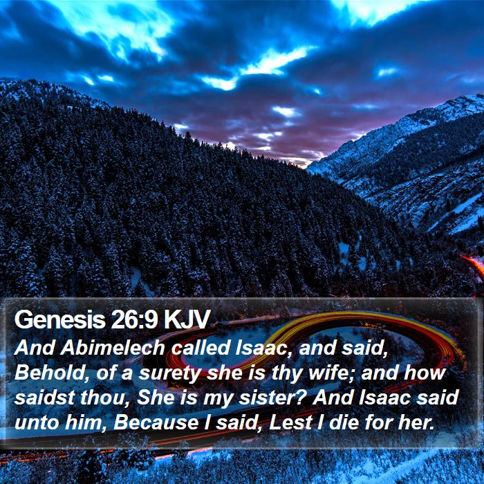 Genesis 26:9 KJV Bible Study