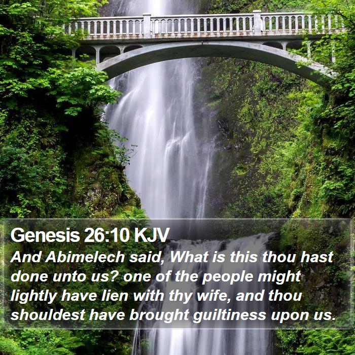 Genesis 26:10 KJV Bible Study