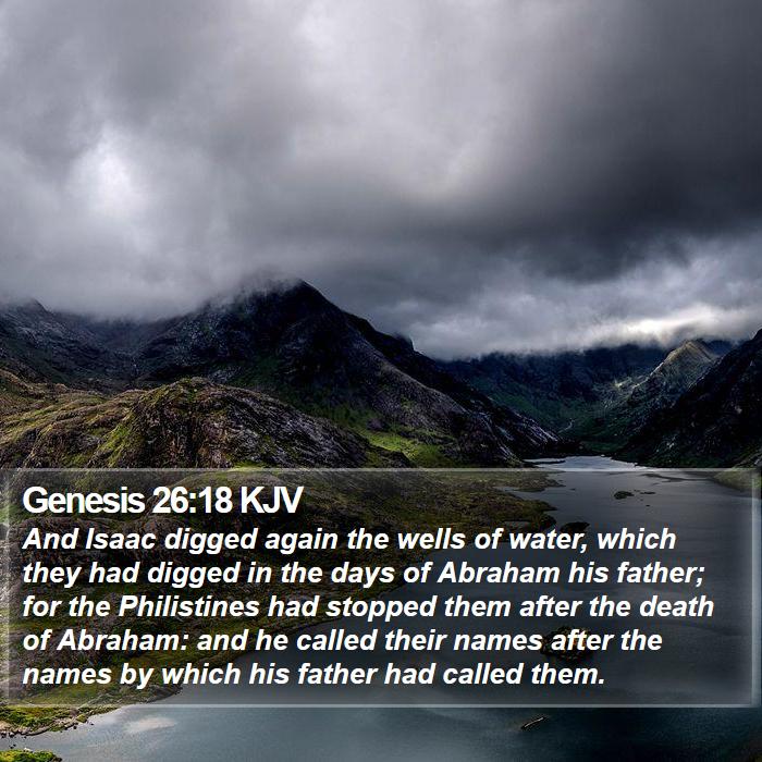 Genesis 26:18 KJV Bible Study