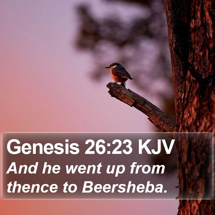 Genesis 26:23 KJV Bible Study