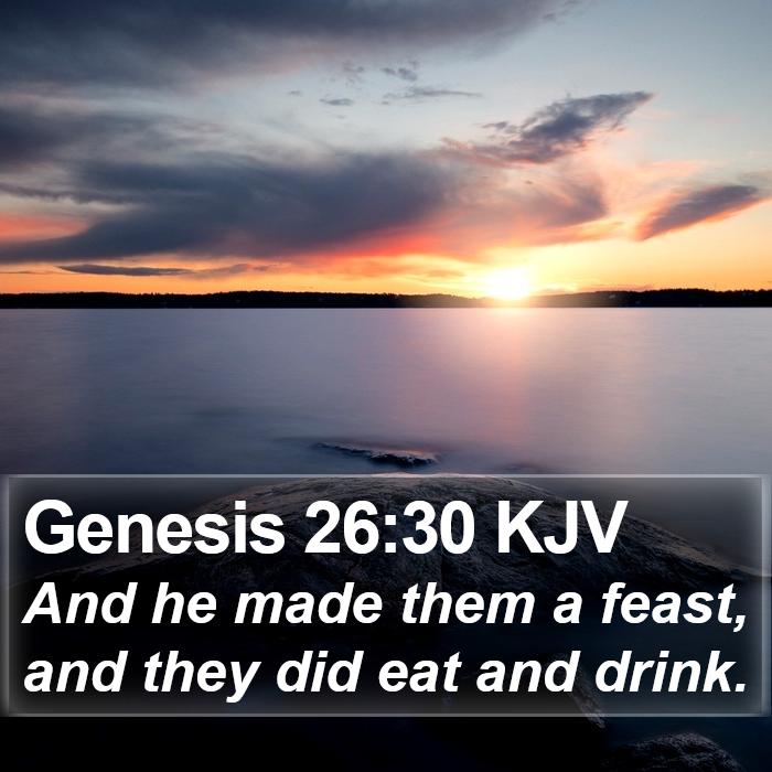 Genesis 26:30 KJV Bible Study