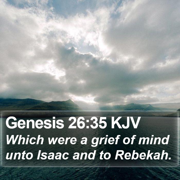 Genesis 26:35 KJV Bible Study