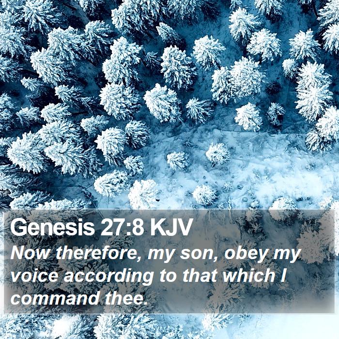 Genesis 27:8 KJV Bible Study