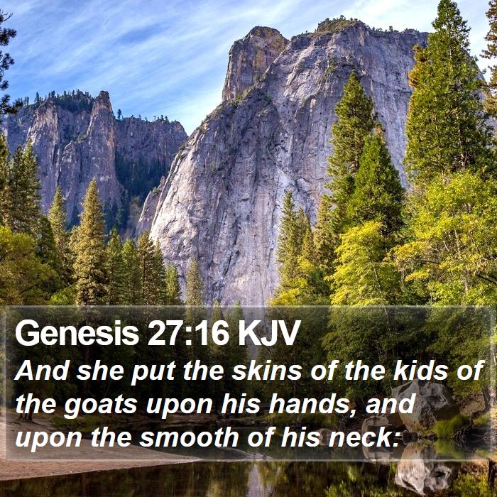 Genesis 27:16 KJV Bible Study