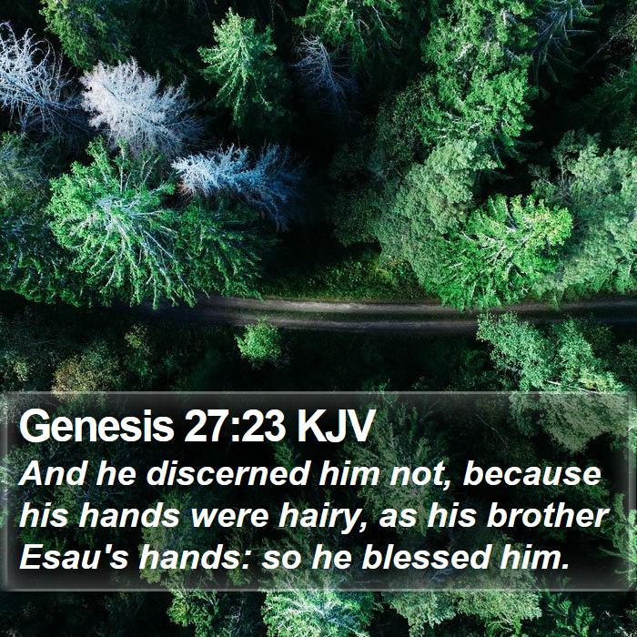 Genesis 27:23 KJV Bible Study