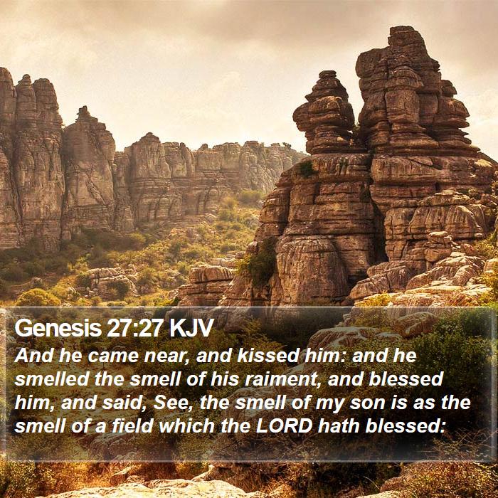 Genesis 27:27 KJV Bible Study