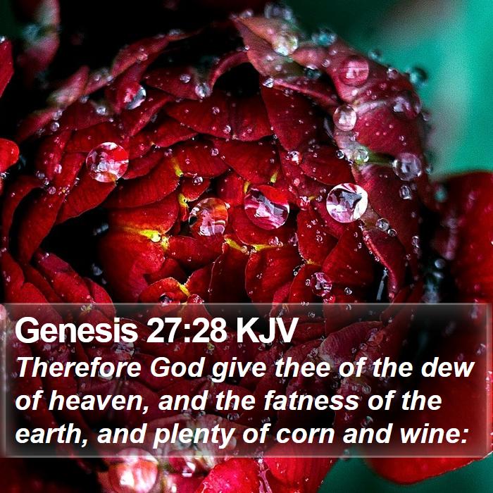 Genesis 27:28 KJV Bible Study