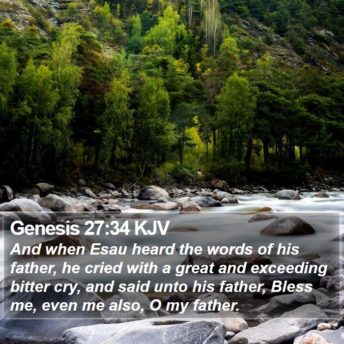 Genesis 27:34 KJV Bible Study