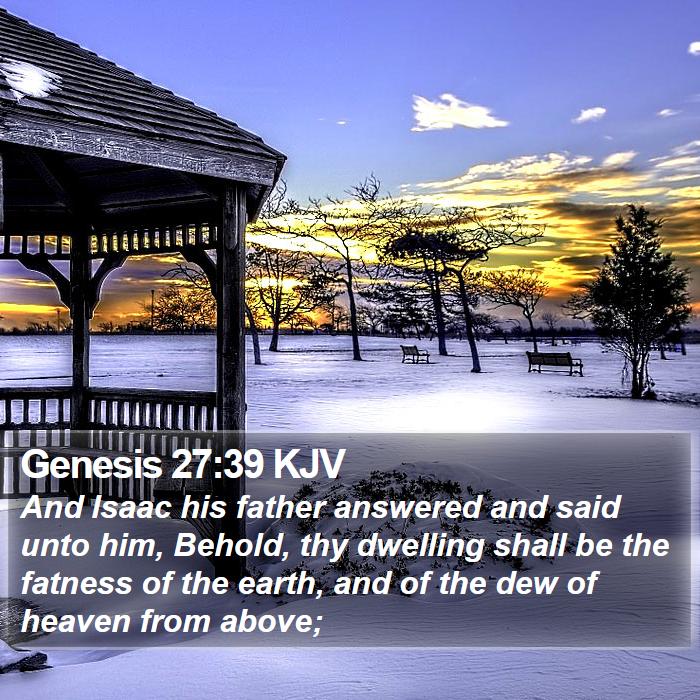 Genesis 27:39 KJV Bible Study