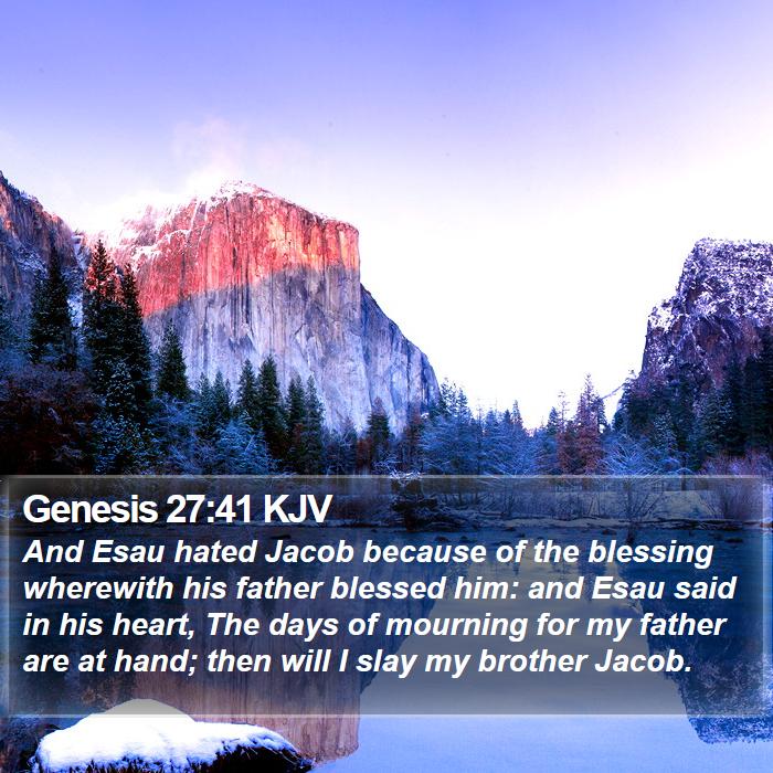 Genesis 27:41 KJV Bible Study