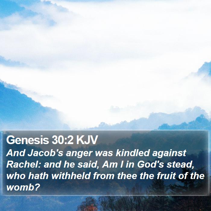 Genesis 30:2 KJV Bible Study