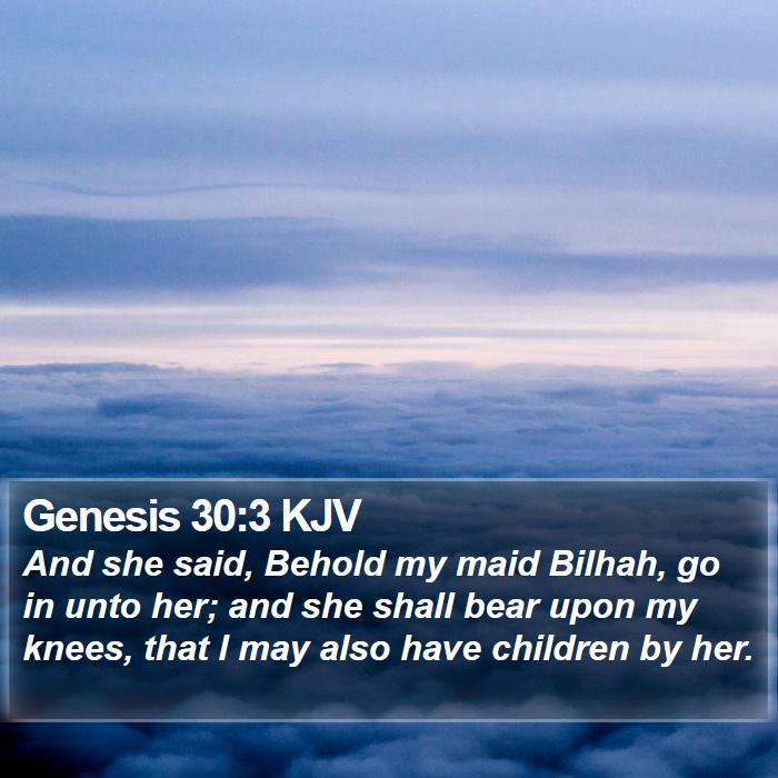 Genesis 30:3 KJV Bible Study