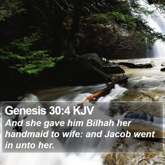 Genesis 30:4 KJV Bible Study