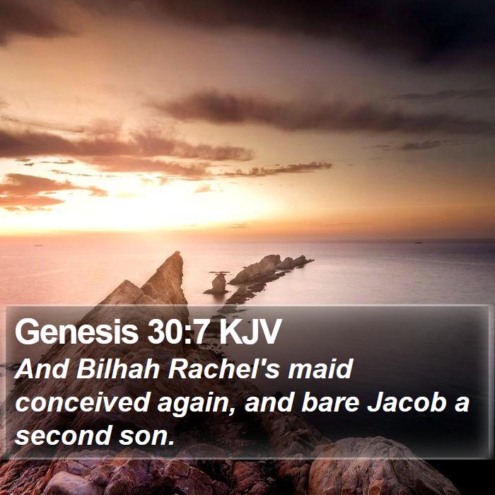 Genesis 30:7 KJV Bible Study