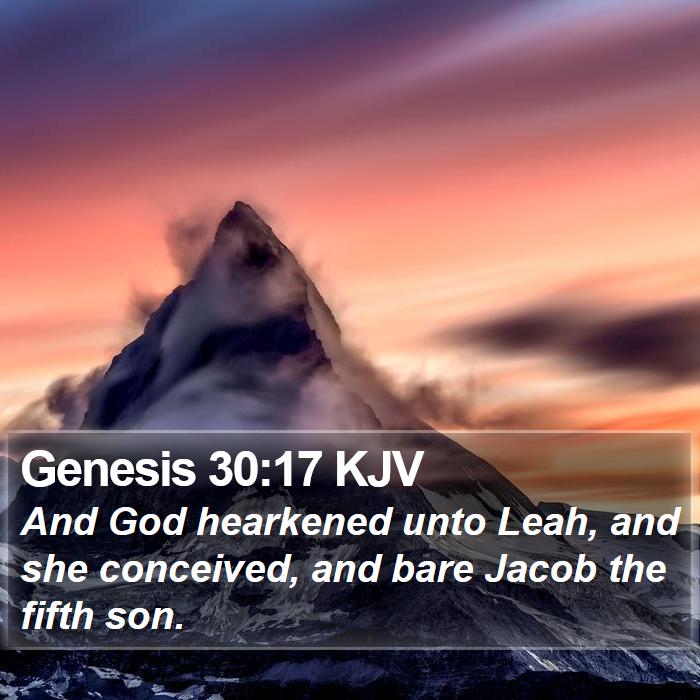 Genesis 30:17 KJV Bible Study