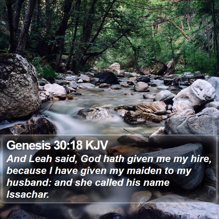 Genesis 30:18 KJV Bible Study