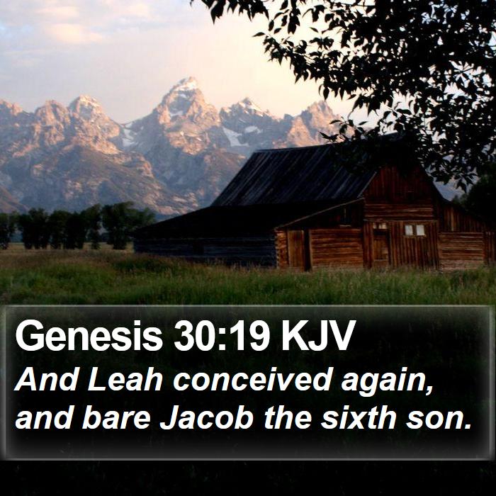 Genesis 30:19 KJV Bible Study