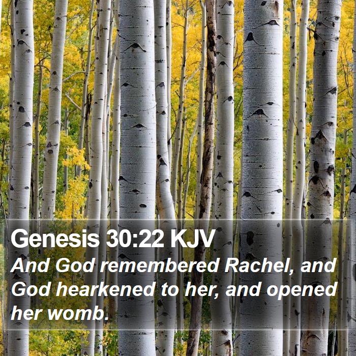 Genesis 30:22 KJV Bible Study