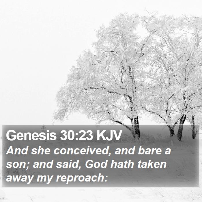 Genesis 30:23 KJV Bible Study