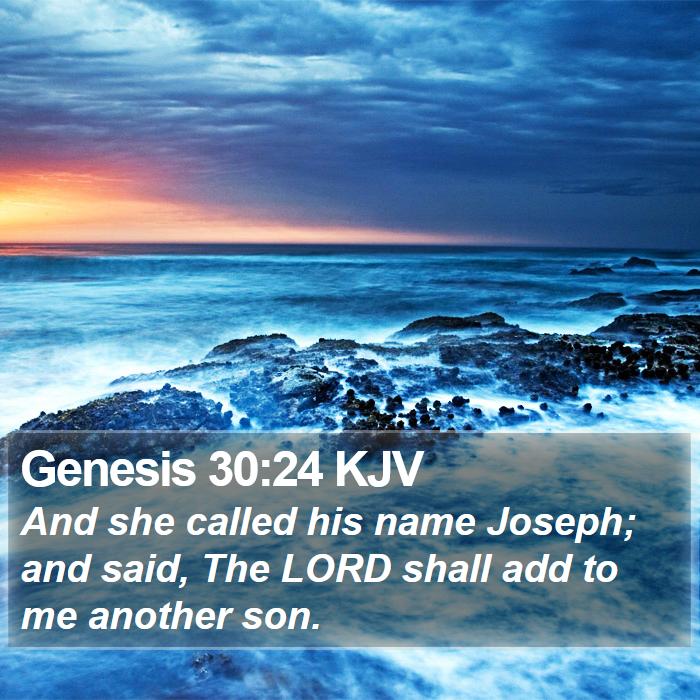 Genesis 30:24 KJV Bible Study