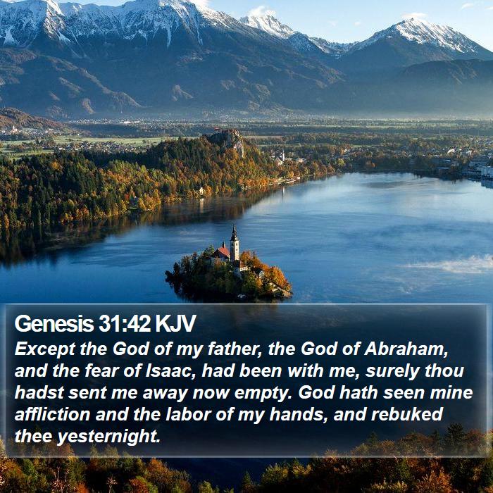 Genesis 31:42 KJV Bible Study