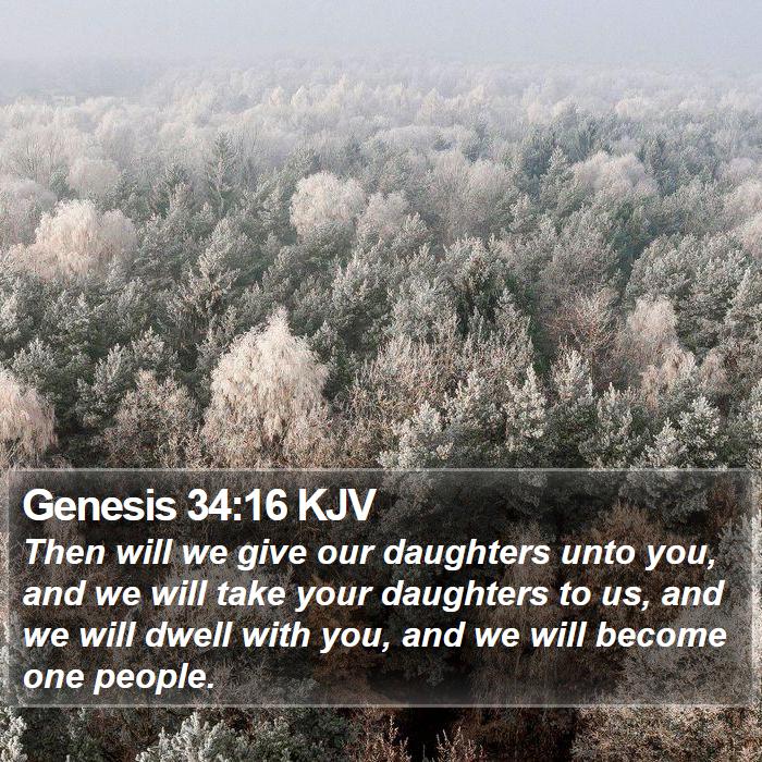 Genesis 34:16 KJV Bible Study