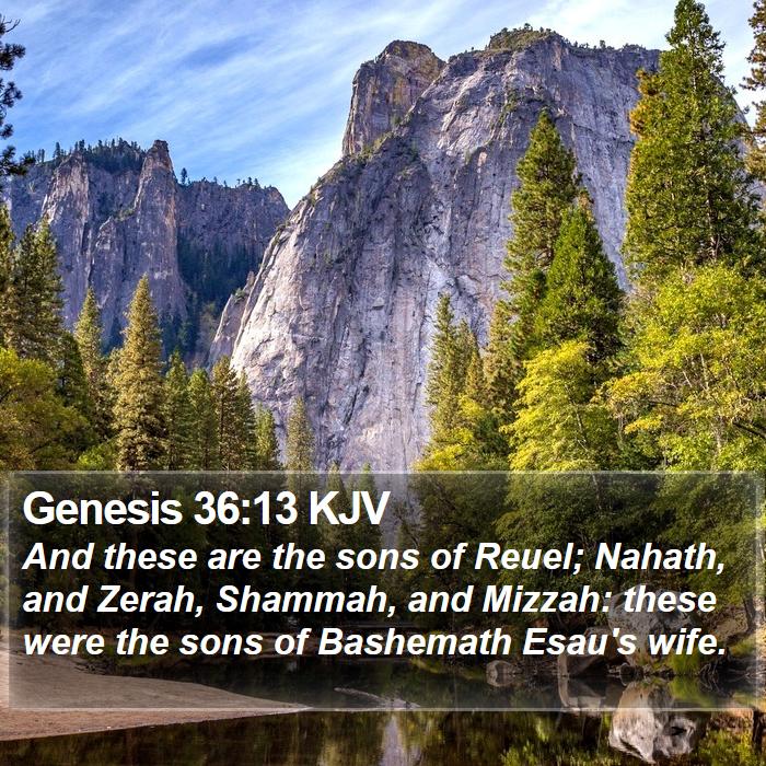 Genesis 36:13 KJV Bible Study