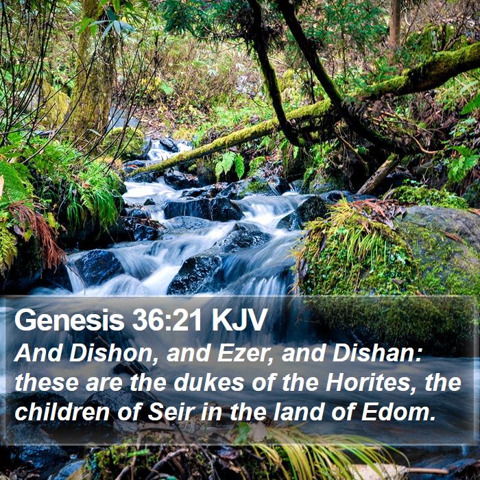 Genesis 36:21 KJV Bible Study