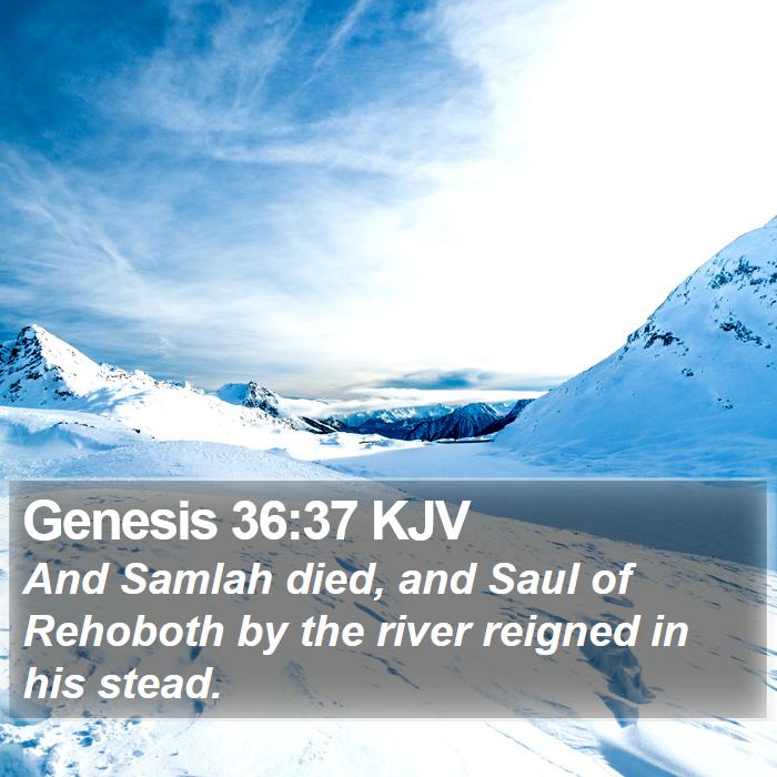 Genesis 36:37 KJV Bible Study