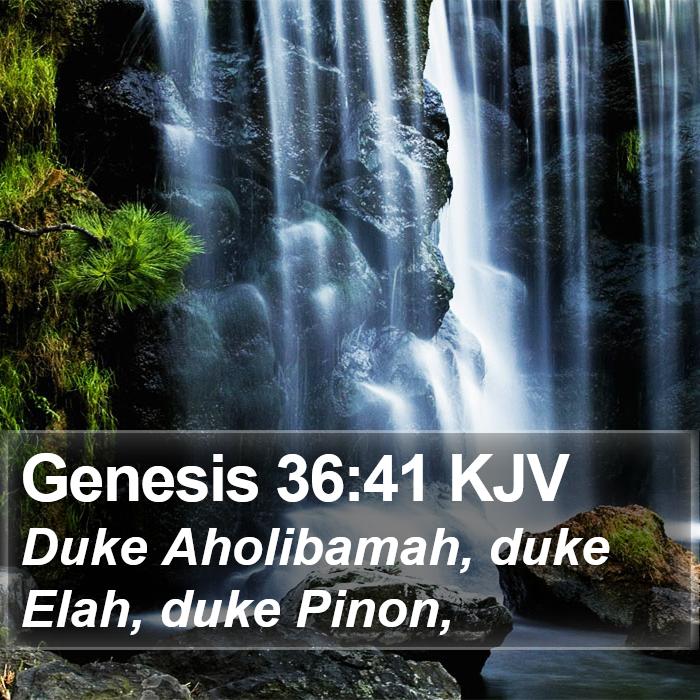 Genesis 36:41 KJV Bible Study