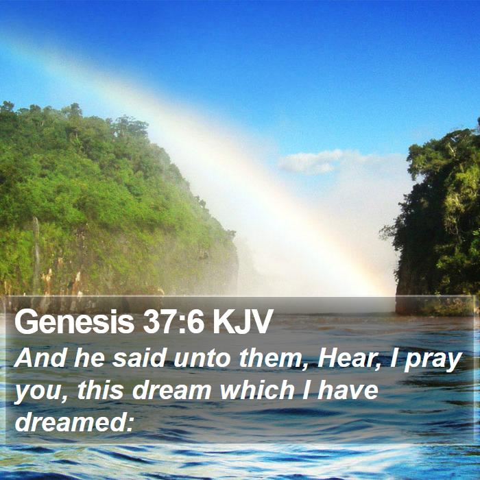 Genesis 37:6 KJV Bible Study