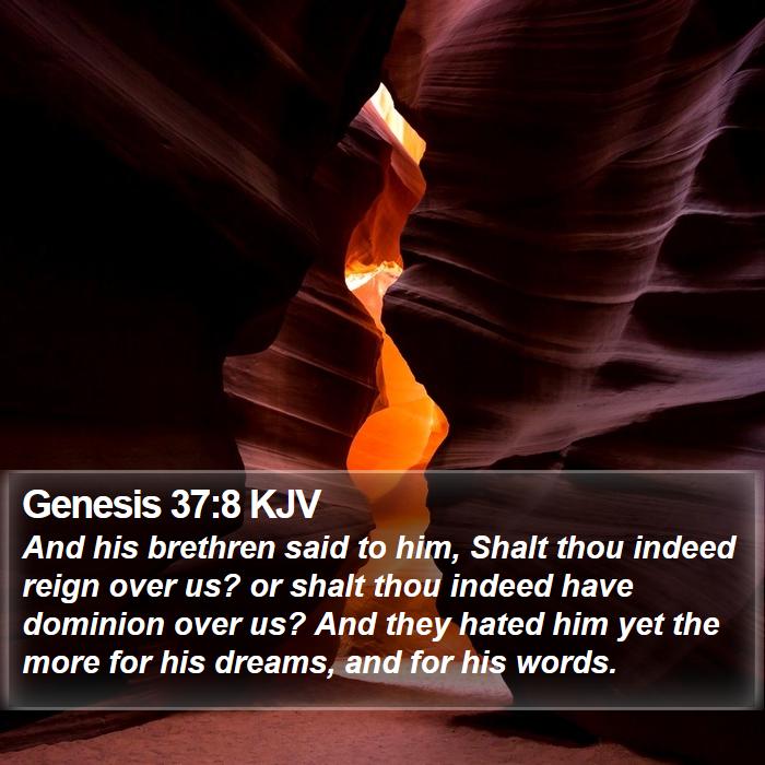 Genesis 37:8 KJV Bible Study