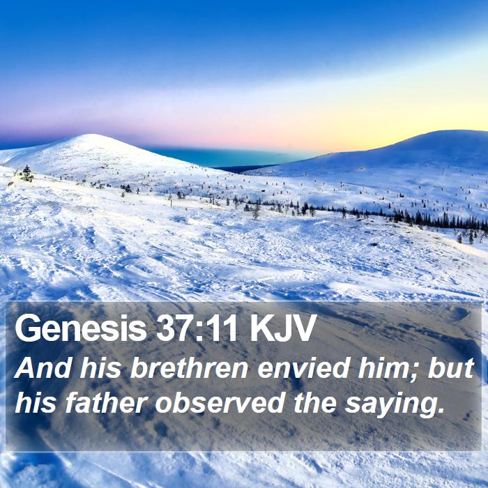 Genesis 37:11 KJV Bible Study