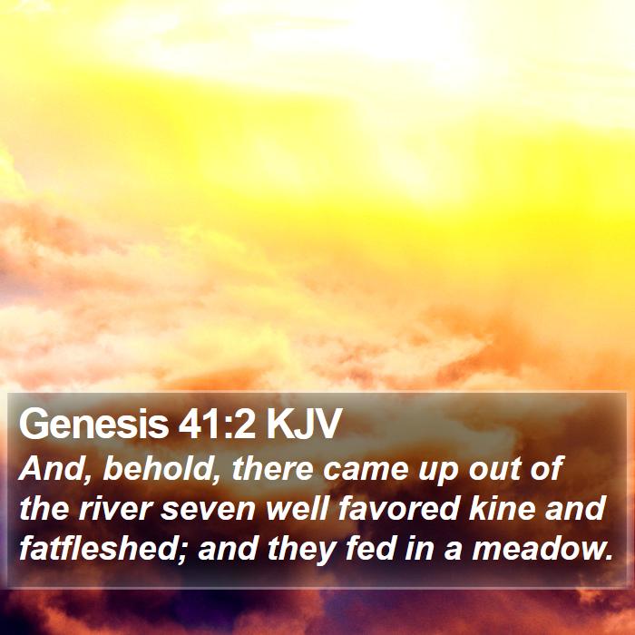 Genesis 41:2 KJV Bible Study