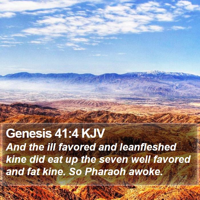 Genesis 41:4 KJV Bible Study