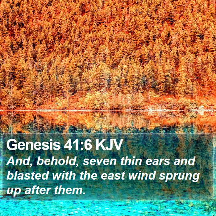 Genesis 41:6 KJV Bible Study