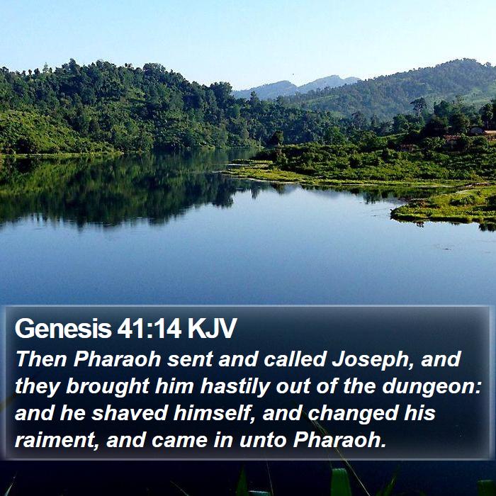 Genesis 41:14 KJV Bible Study