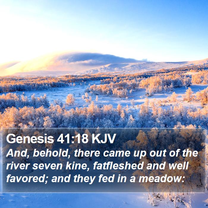 Genesis 41:18 KJV Bible Study