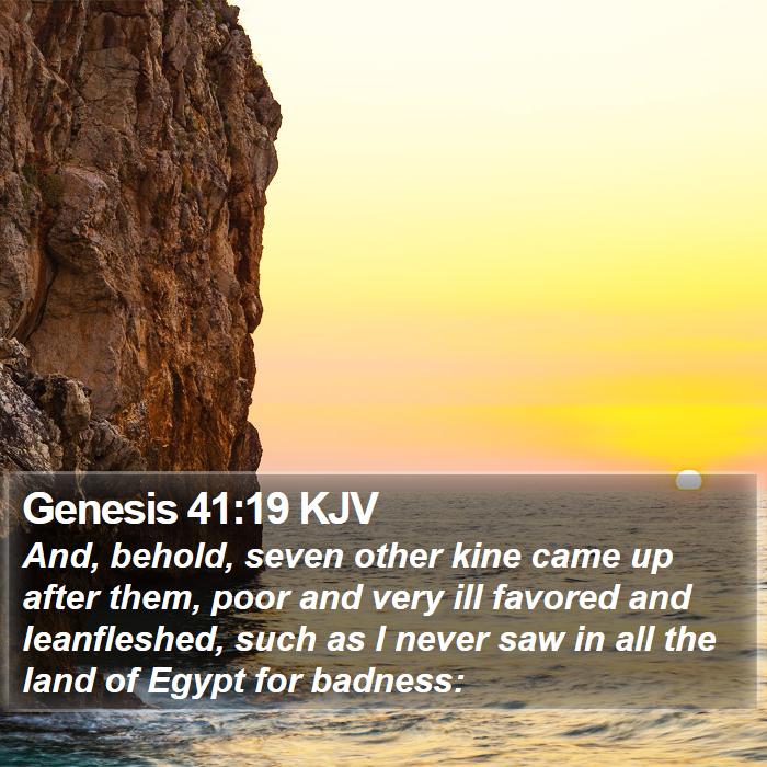 Genesis 41:19 KJV Bible Study