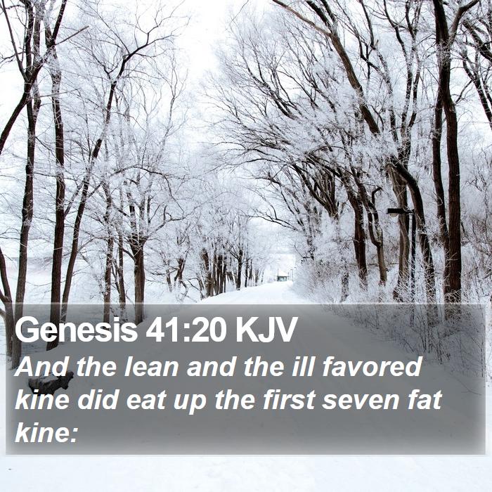 Genesis 41:20 KJV Bible Study