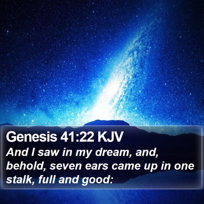 Genesis 41:22 KJV Bible Study