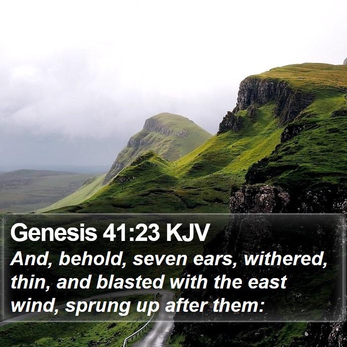 Genesis 41:23 KJV Bible Study