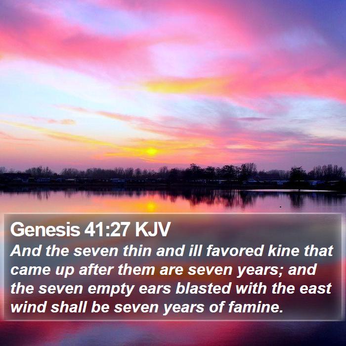 Genesis 41:27 KJV Bible Study