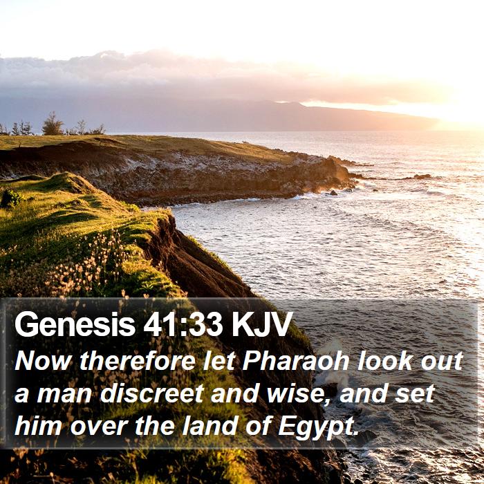 Genesis 41:33 KJV Bible Study