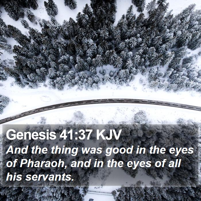 Genesis 41:37 KJV Bible Study