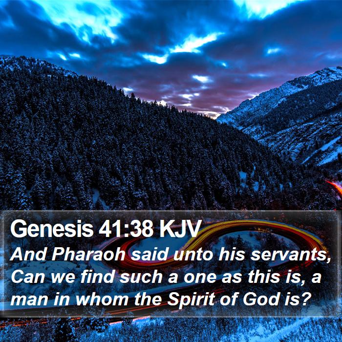 Genesis 41:38 KJV Bible Study