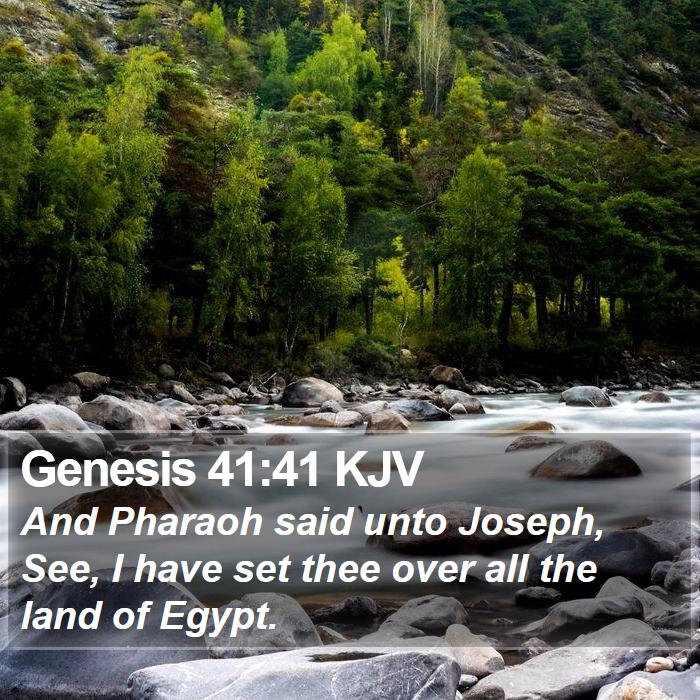 Genesis 41:41 KJV Bible Study