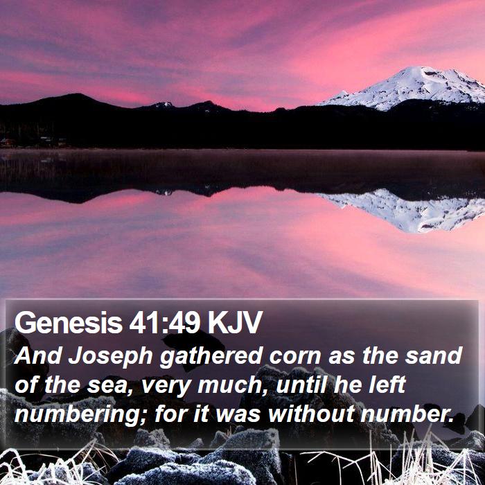 Genesis 41:49 KJV Bible Study