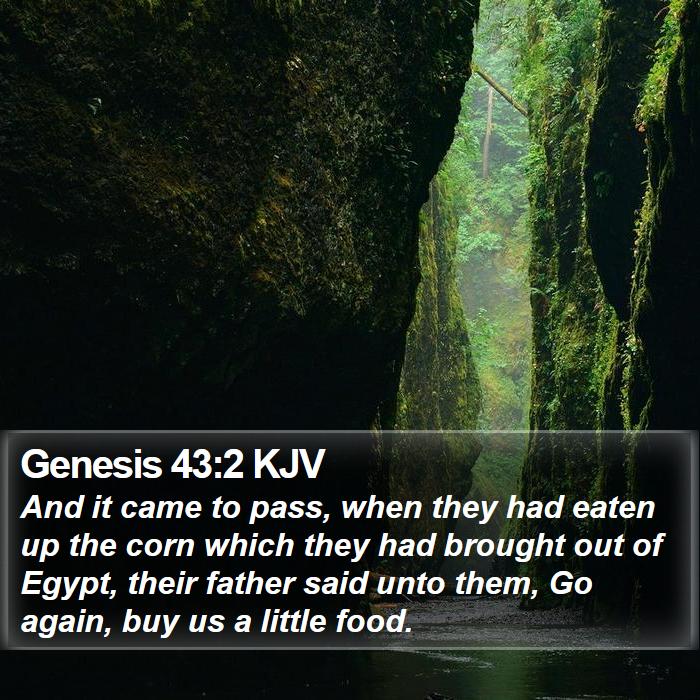 Genesis 43:2 KJV Bible Study